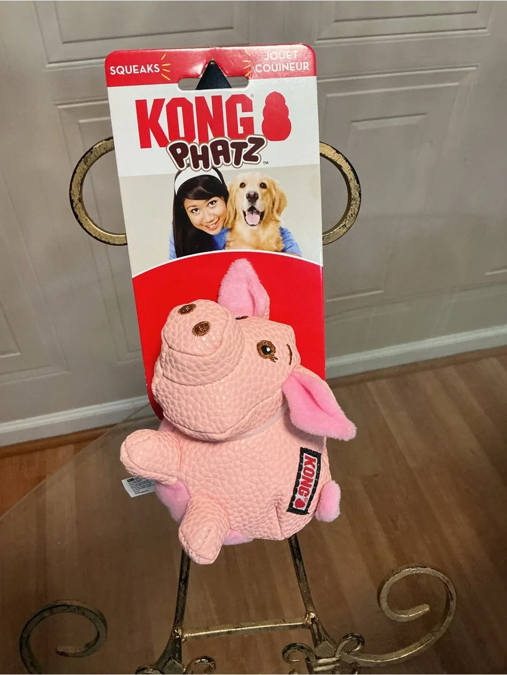 Brand New Kong Dog Phatz Pig sz. Small New! 4” With Squeaker